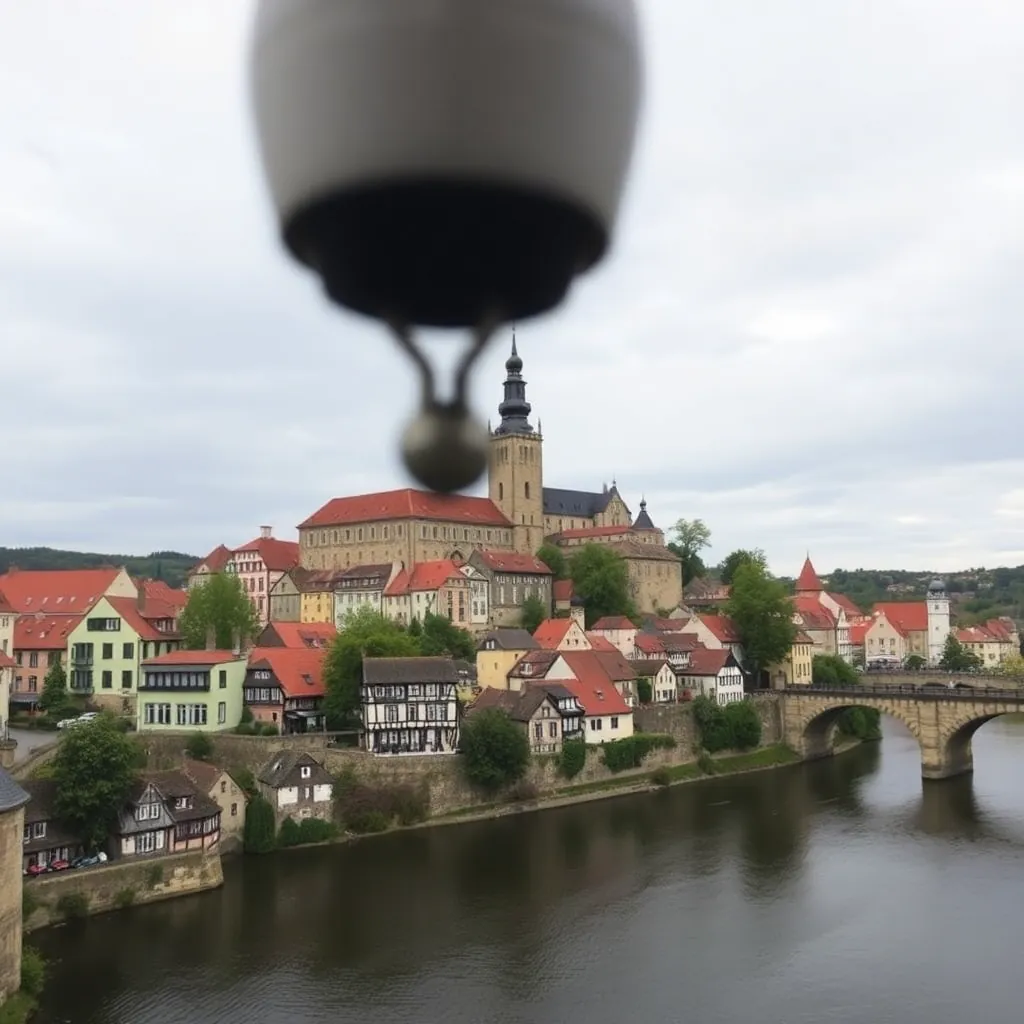 Český Krumlov medieval town with castle and river, UNESCO heritage site photography